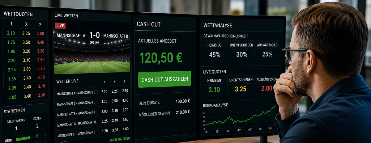 Cash Out in der Berechnung des Buchmachers